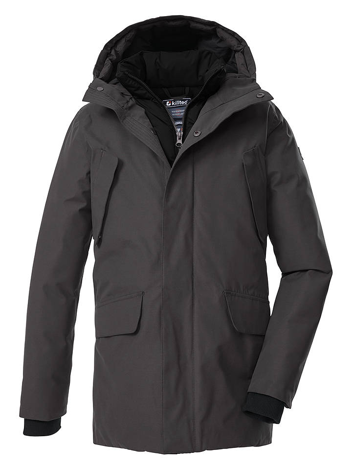 Functionele parka grijs