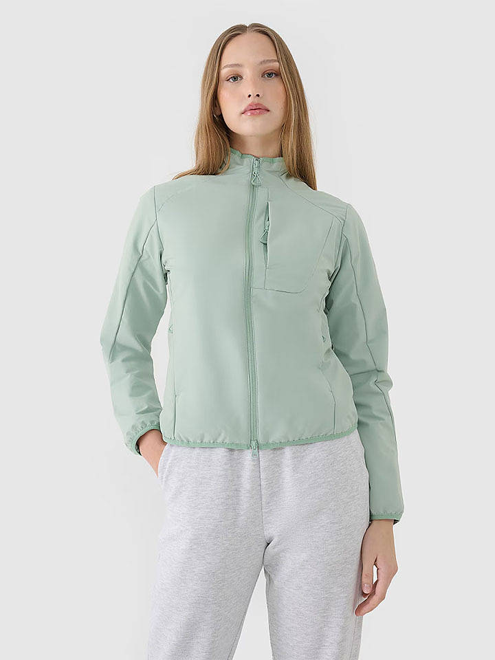 Functionele jas mintgroen