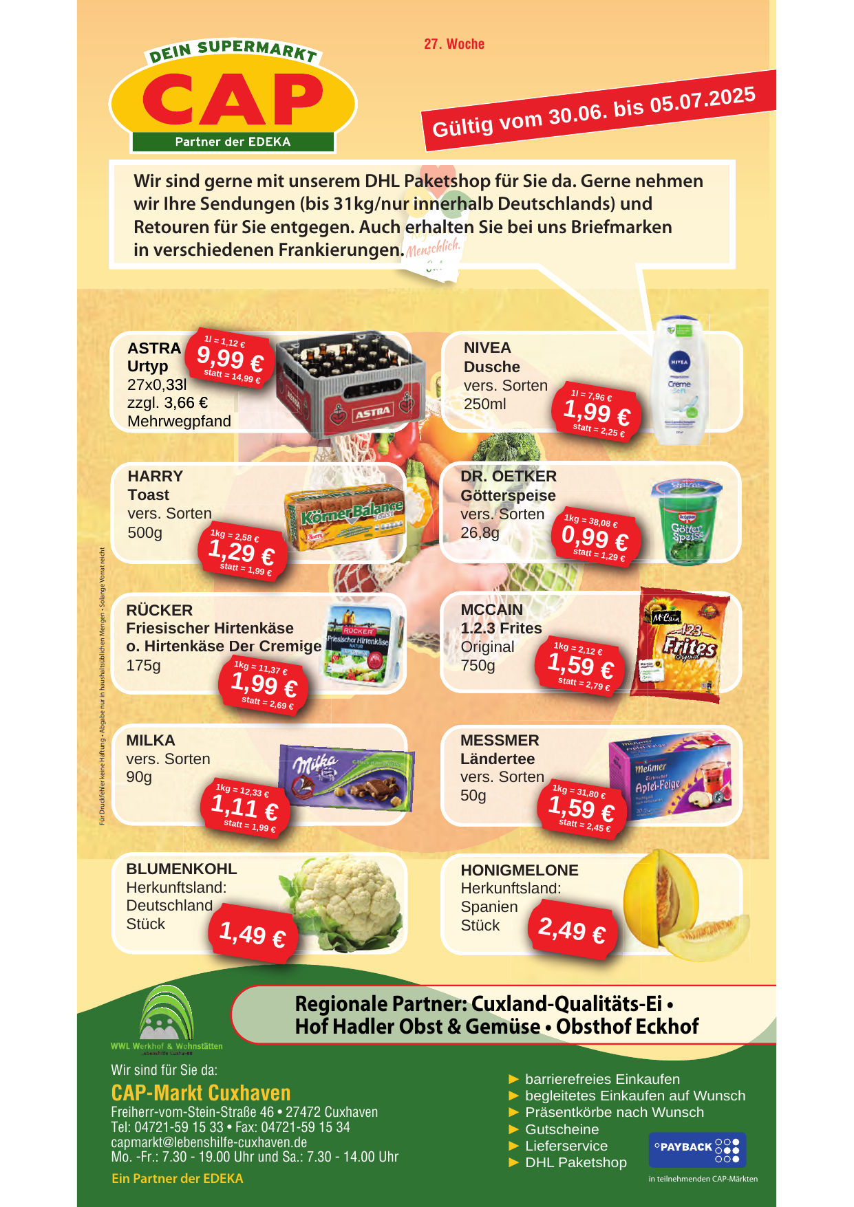CAP Markt 2025-06-30 - 2025-07-05