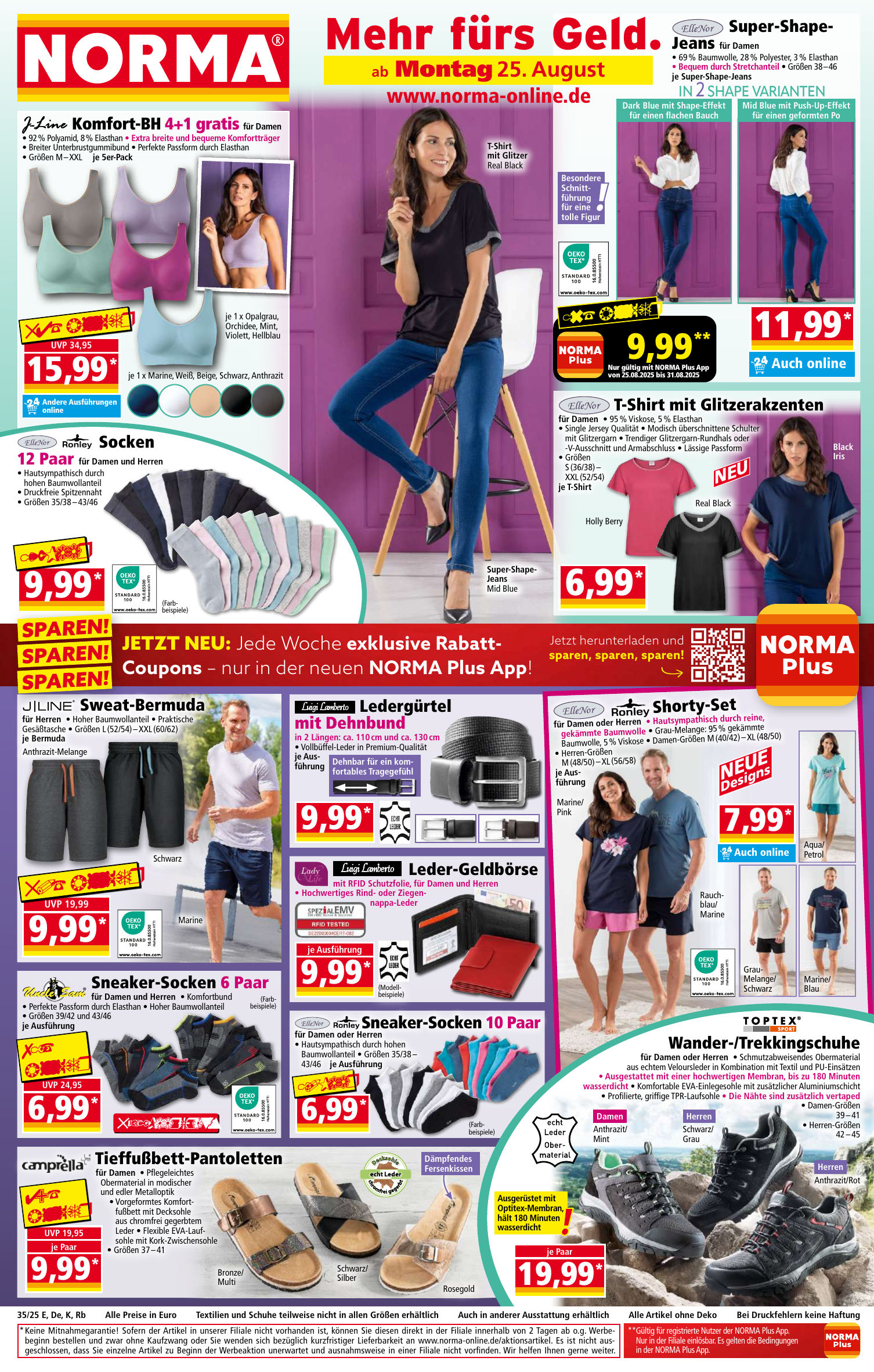 Angebote fĂĽr die Woche ab Montag, 25.08.