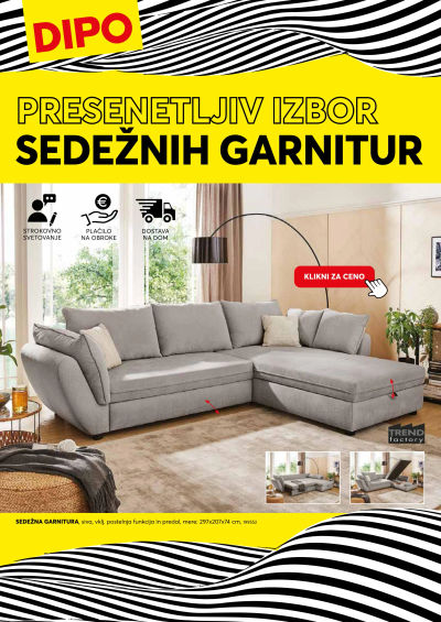 Presenetljiv svet sedežnih garnitur