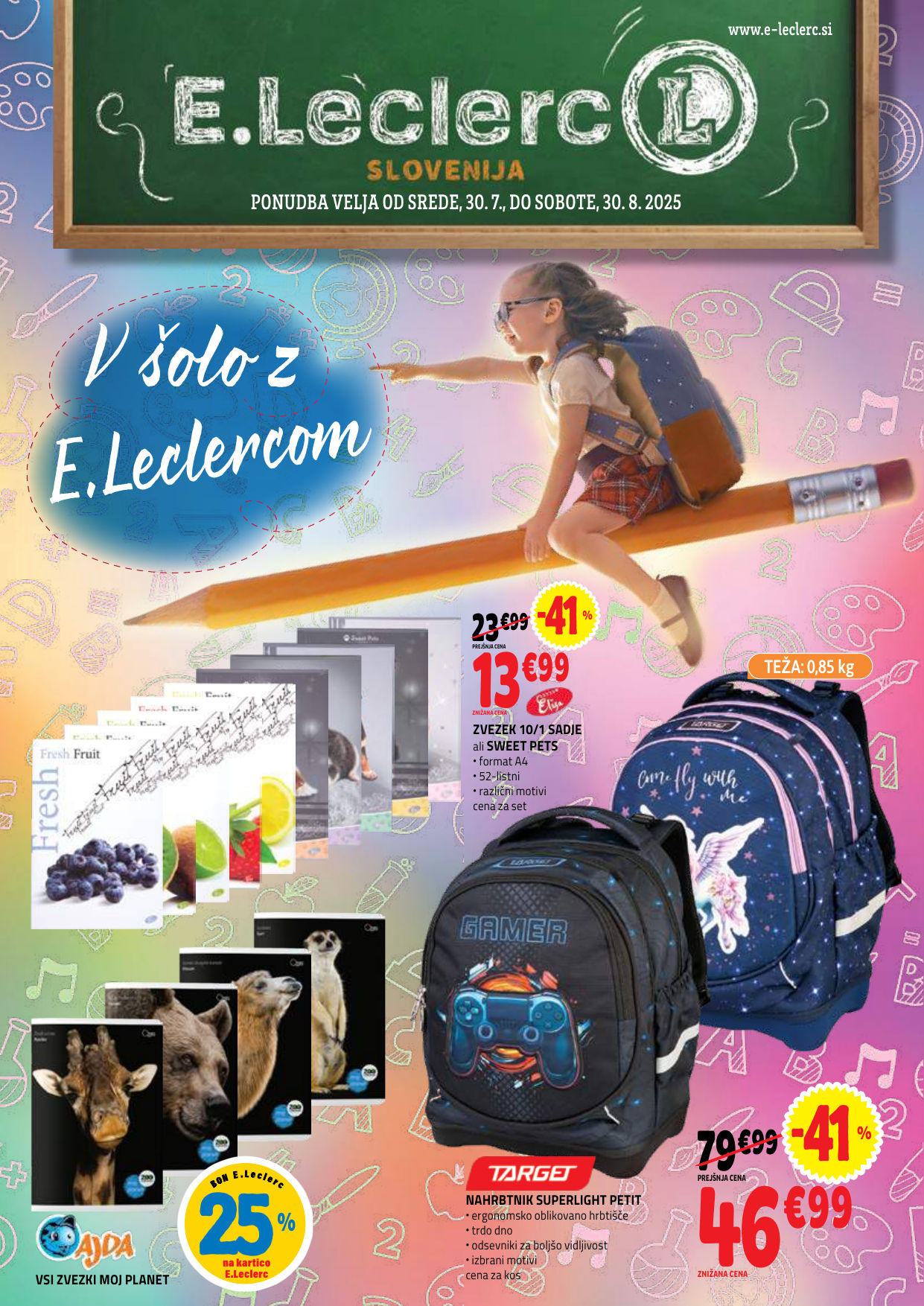 Katalog E.Leclerc Vse za šolo