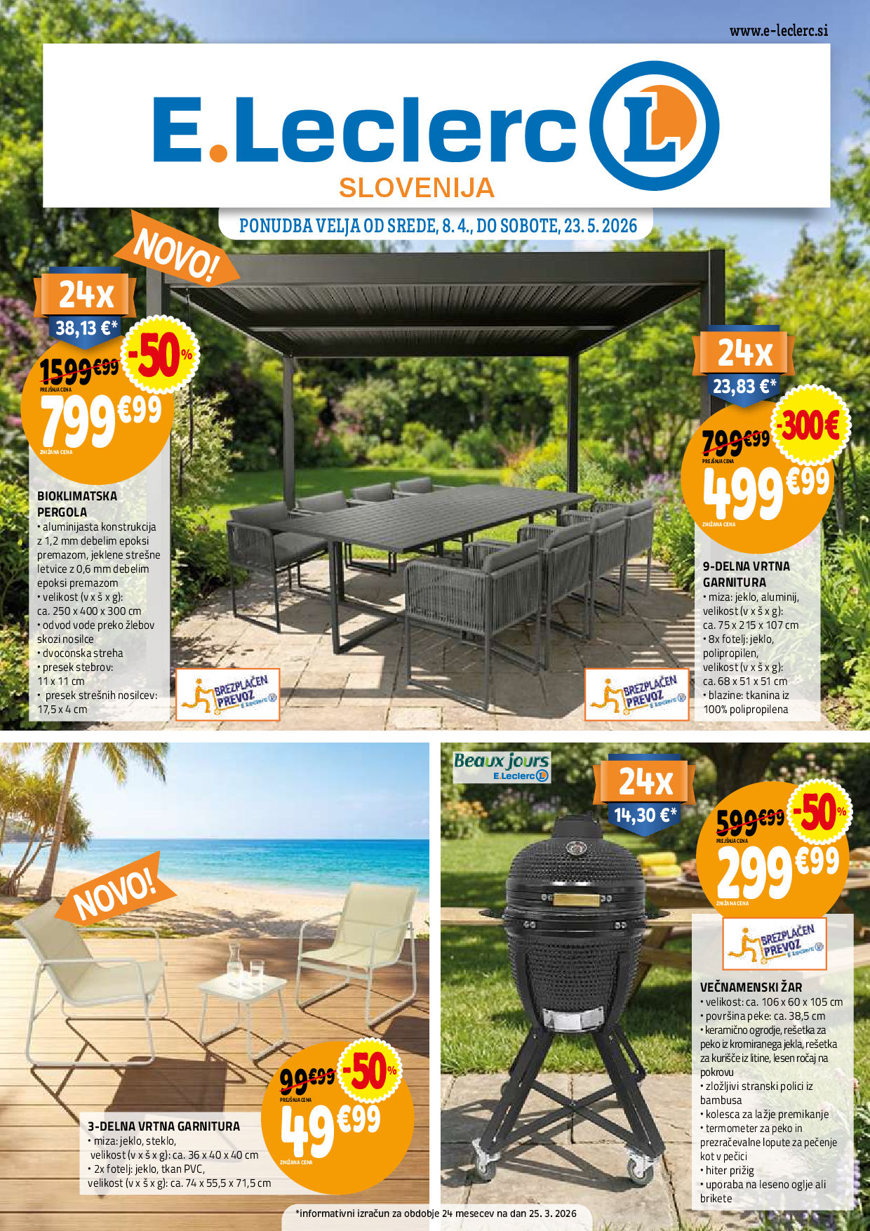 Katalog E.Leclerc Vse za teraso