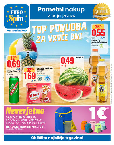 Top ponudba za vroče dni od 2. do 8. julija