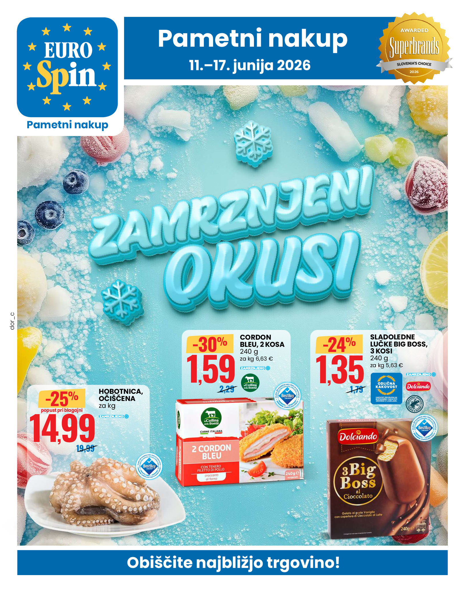Zamrznjeni okusi od 11. do 17. junija