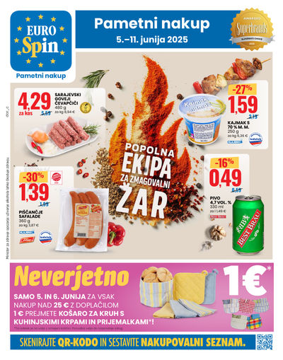 Popolna ekipa za zmagovalni žar od 5. do 11. junija