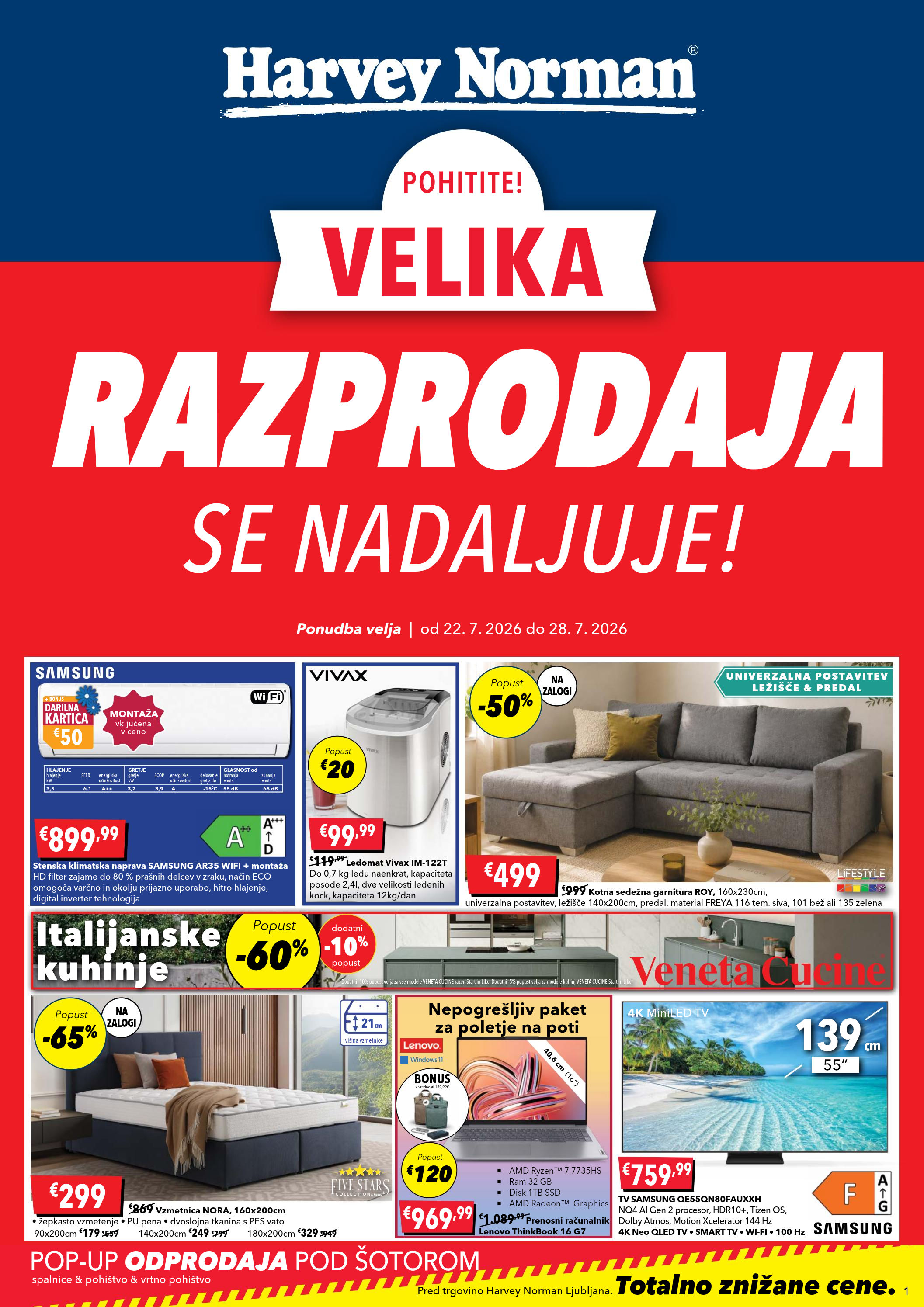 Velika razprodaja se nadaljuje