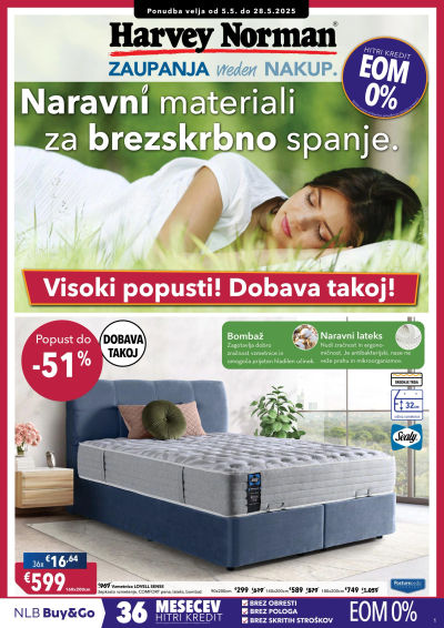 Naravni materiali za brezskrbno spanje