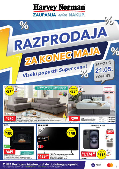 Razprodaja za konec maja