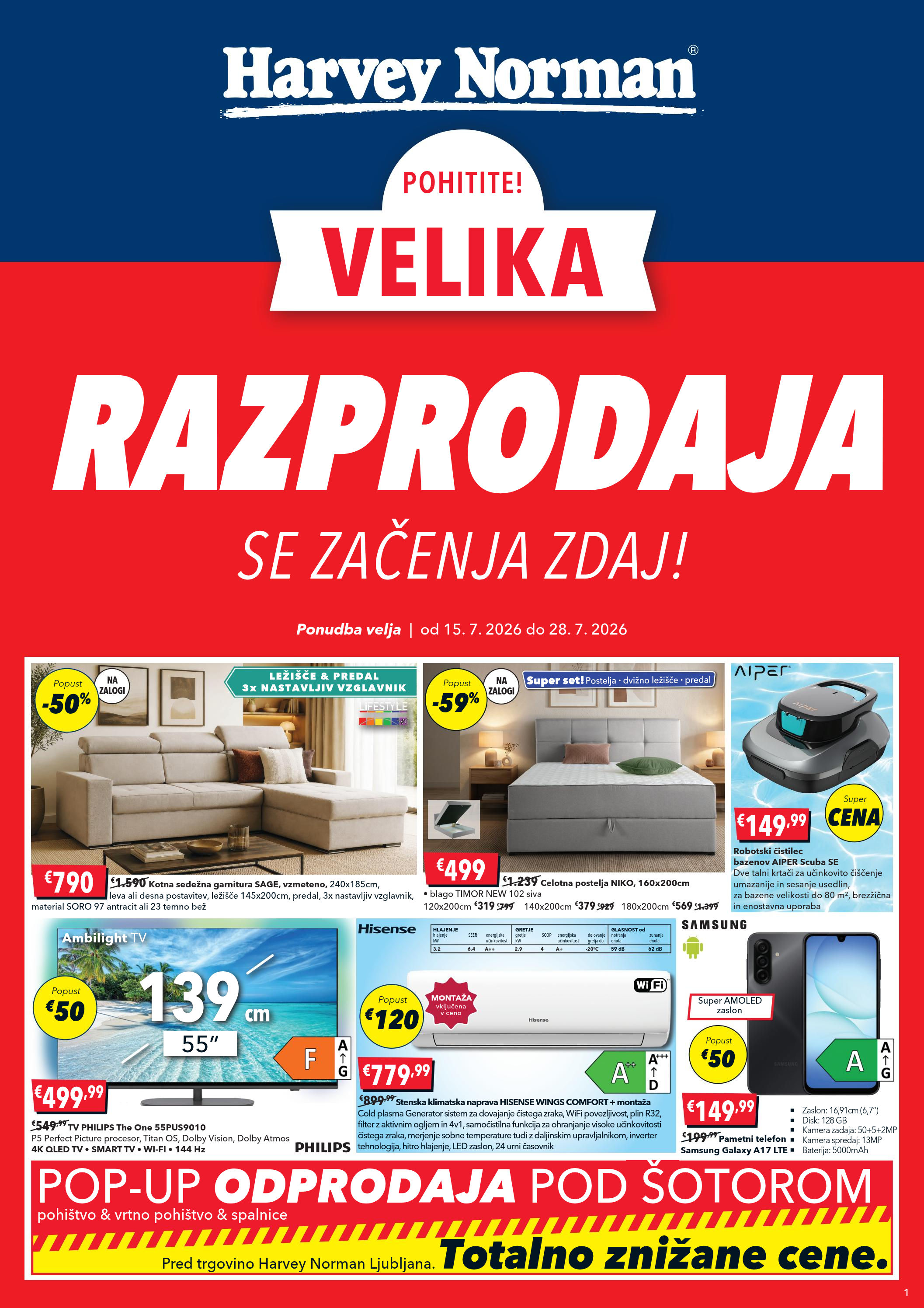 Velika razprodaja se začenja zdaj!