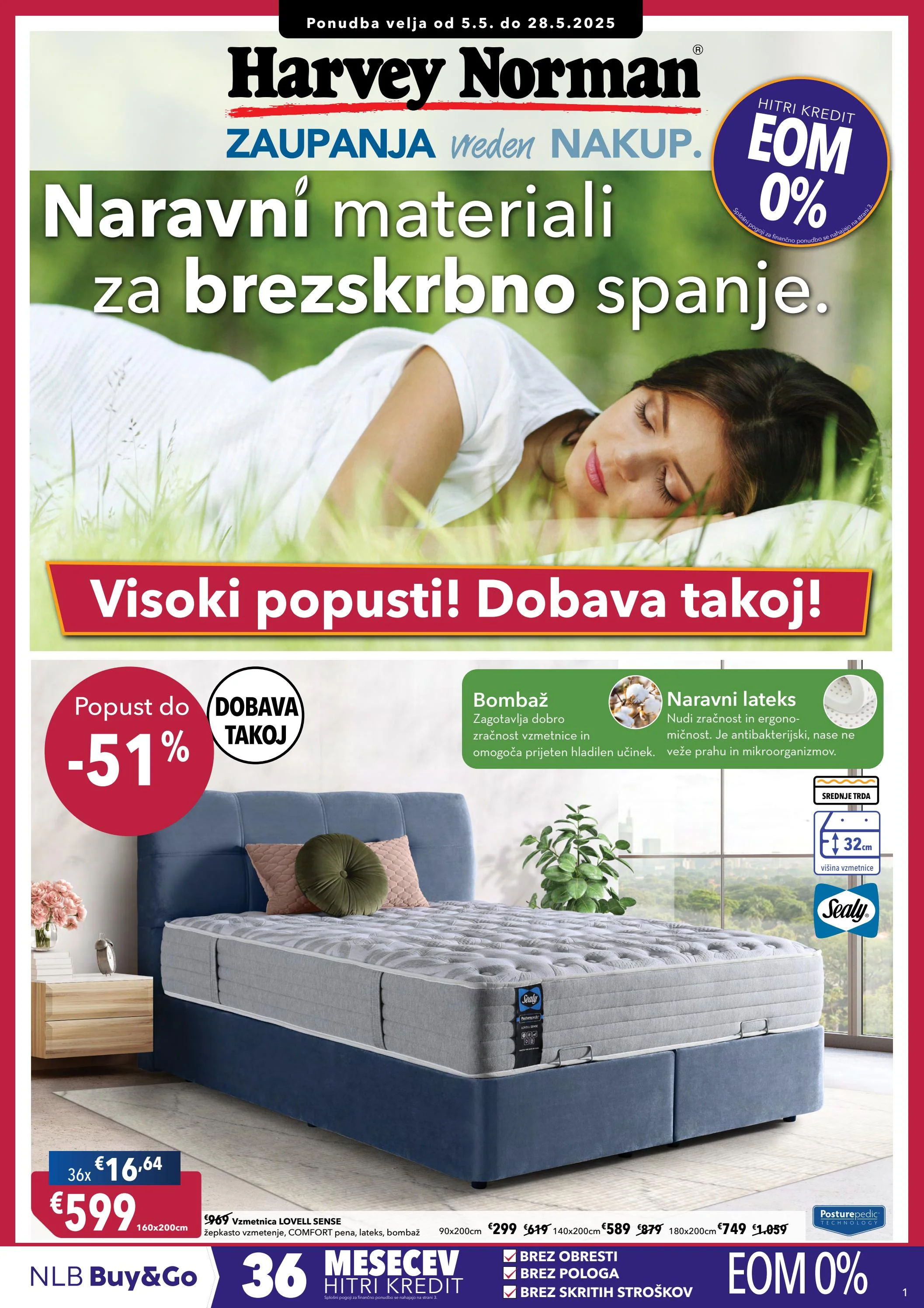 Naravni materiali za brezskrbno spanje