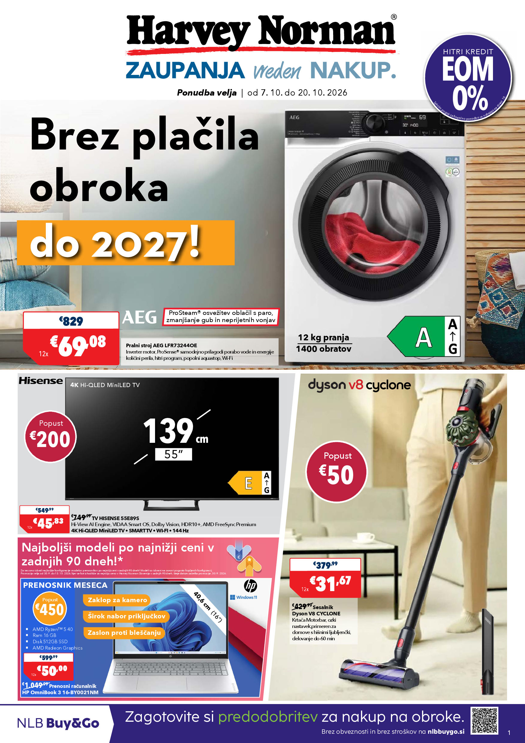Brez plačila obroka