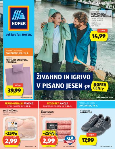 HOFERjev letak od 11. 9. 2025