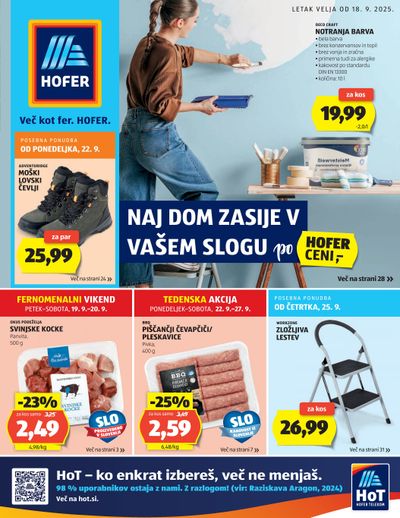 HOFERjev letak od 18. 9. 2025