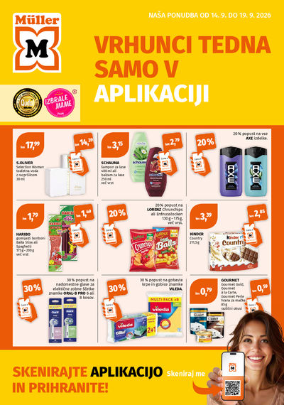 Vrhunci tedna v aplikaciji