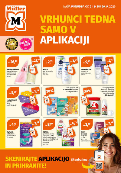 Vrhunci tedna v aplikaciji
