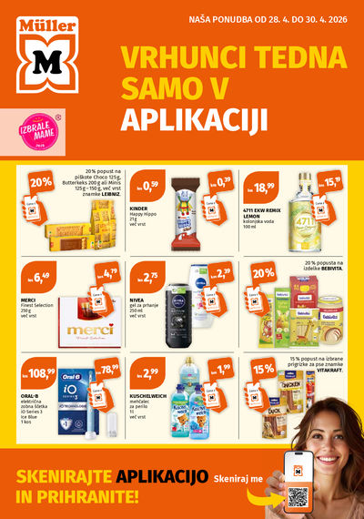 Vrhunci tedna v aplikaciji