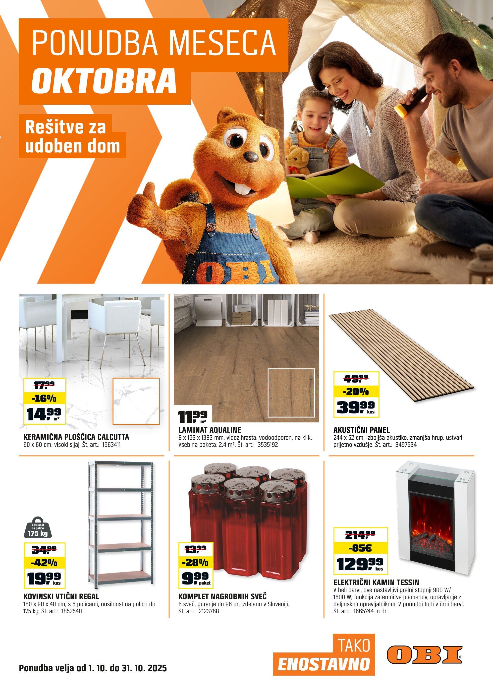 OBI katalog Slovenija letaki in popusti Geobuyer