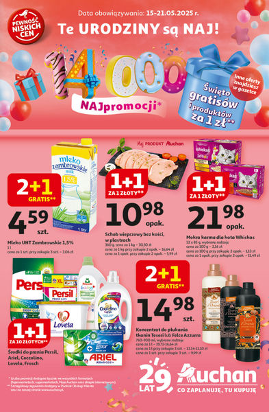 Te URODZINY s膮 NAJ Hipermarket Auchan