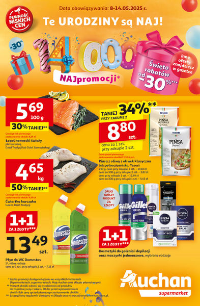Te URODZINY są NAJ Supermarket Auchan