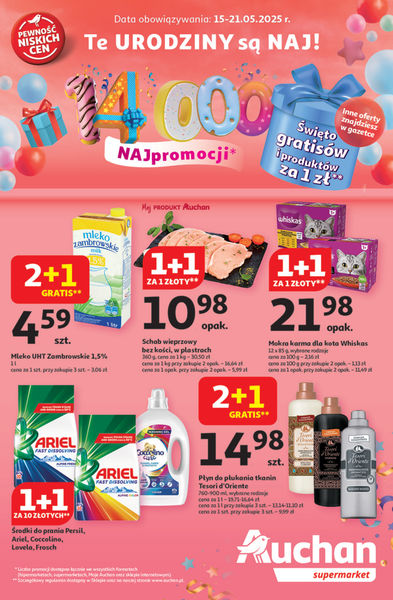 Te URODZINY są NAJ Supermarket Auchan