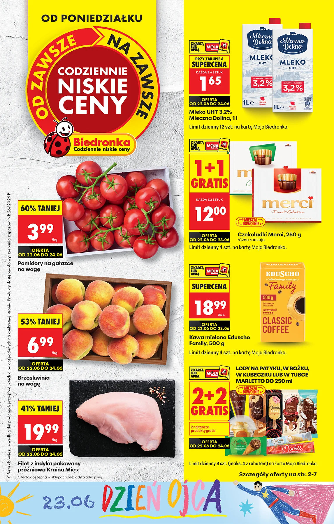 Codziennie niskie ceny  - oferta od 22.06 - Gazetka