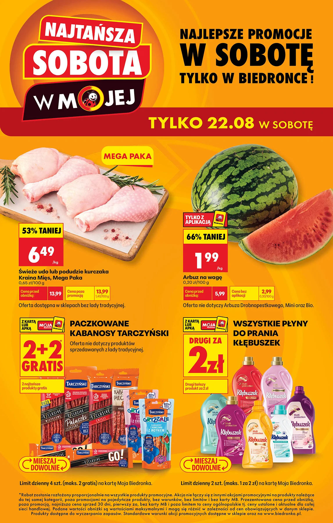 Najtańsza sobota 22.08 - Gazetka