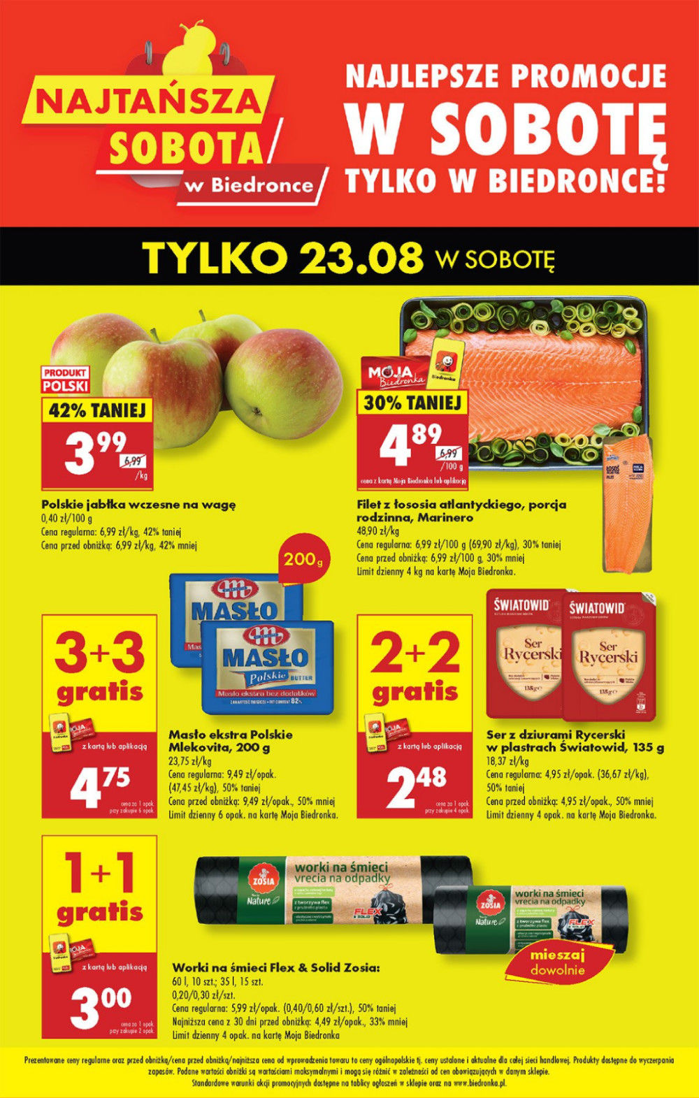 Najtansza sobota - 23.08 - Gazetka - Biedronka.pl