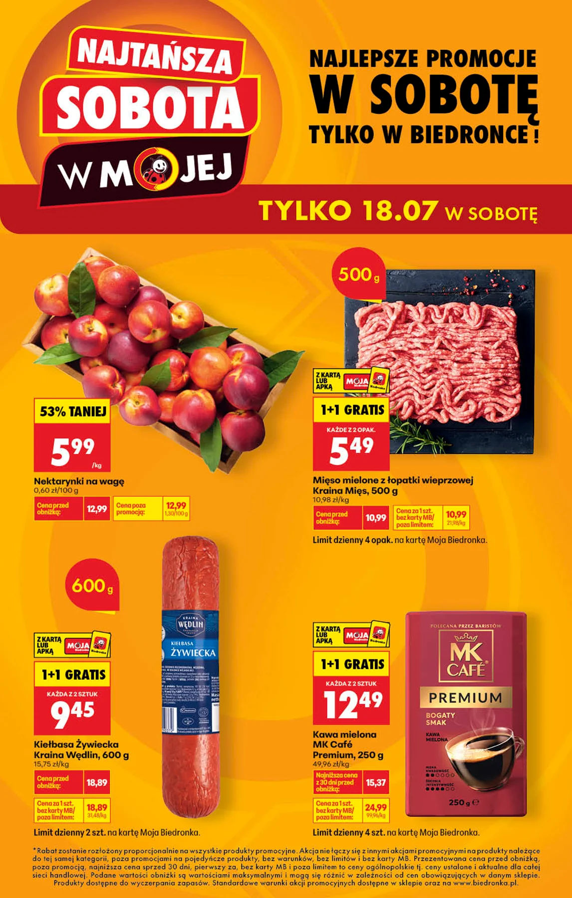 Najtańsza sobota 18.07 - Gazetka