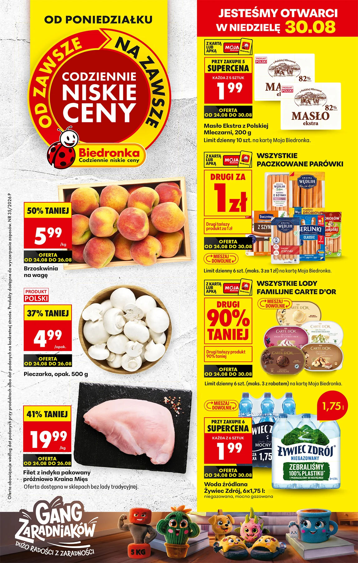 Codziennie niskie ceny  - oferta od 24.08 - Gazetka