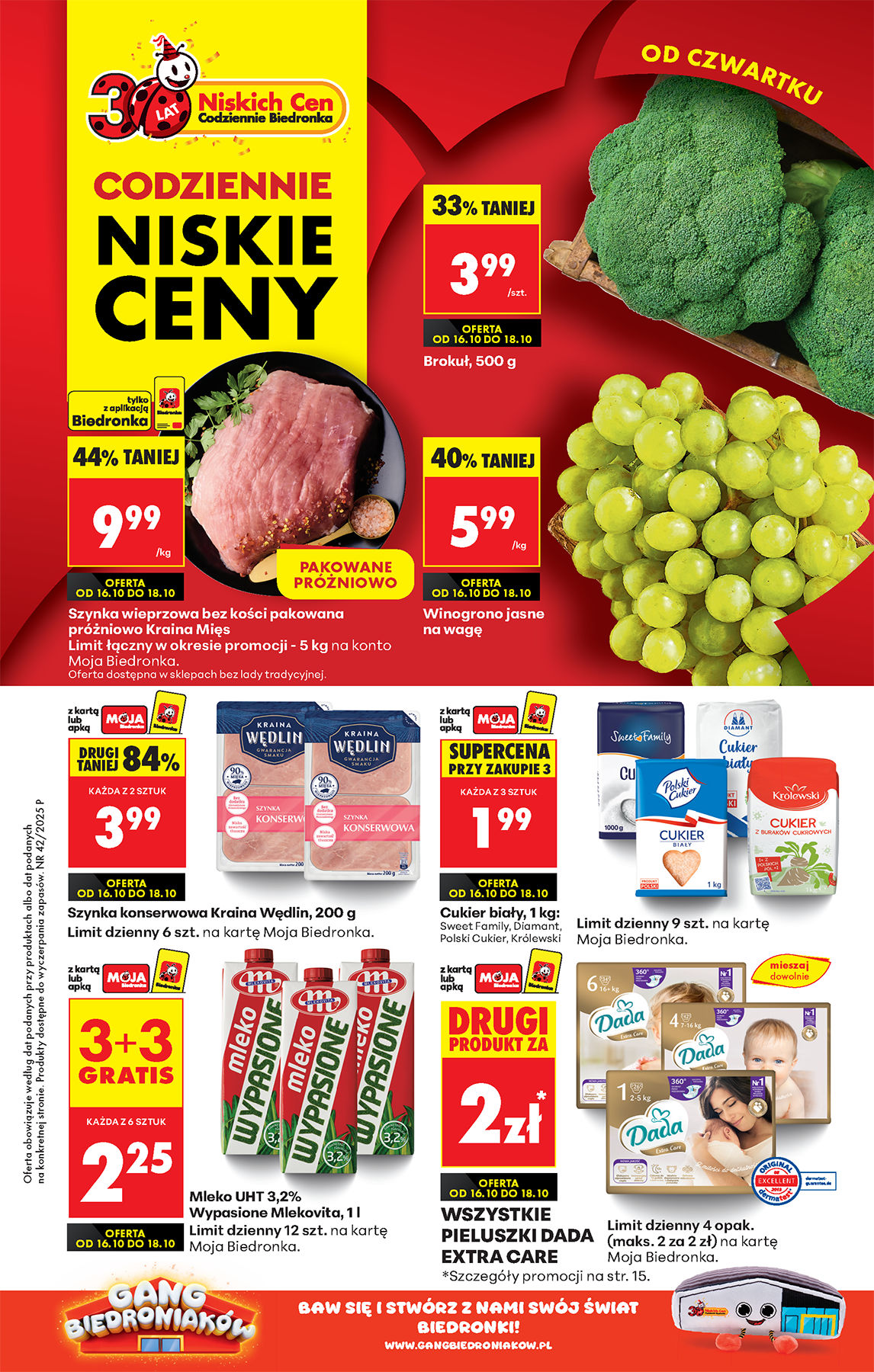 Biedronki niskie ceny oferta od 16.10 - Gazetka