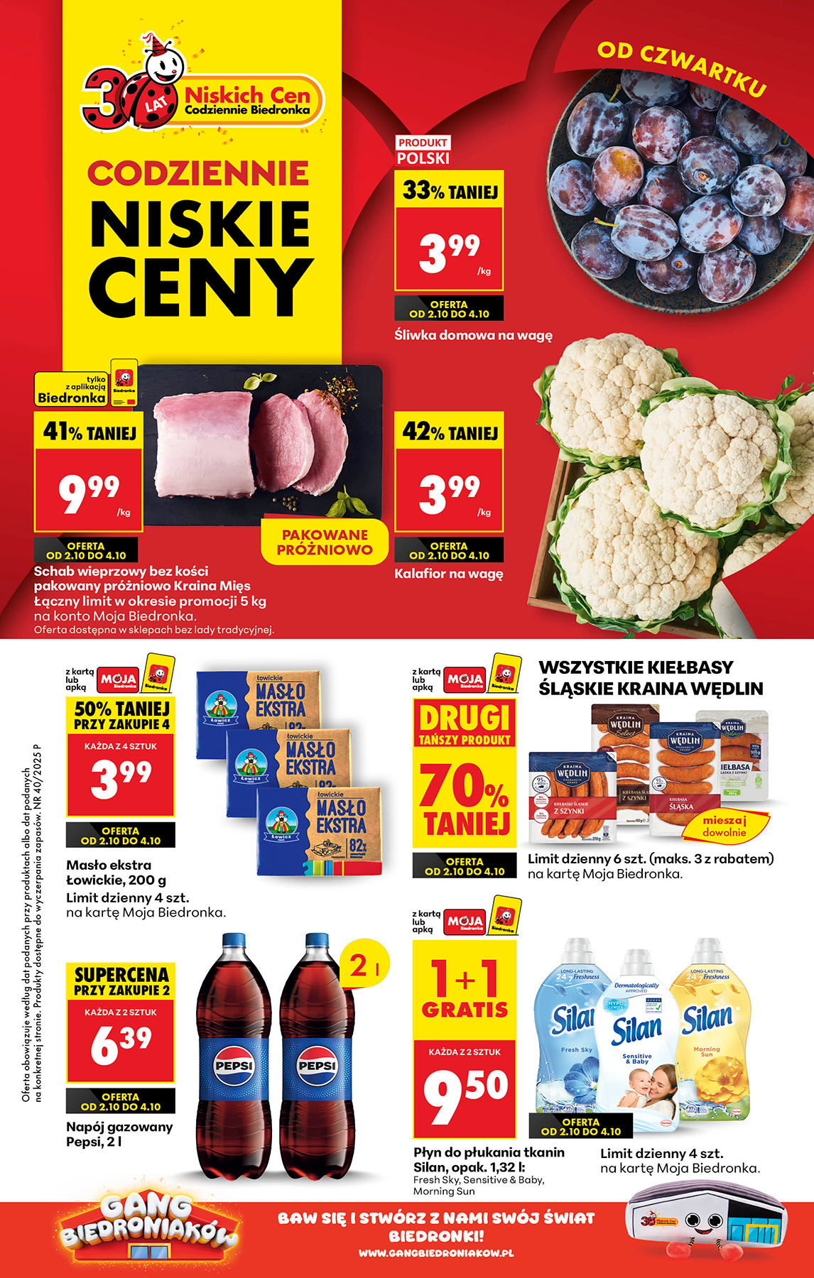 Biedronki niskie ceny oferta od 02.10 - Gazetka