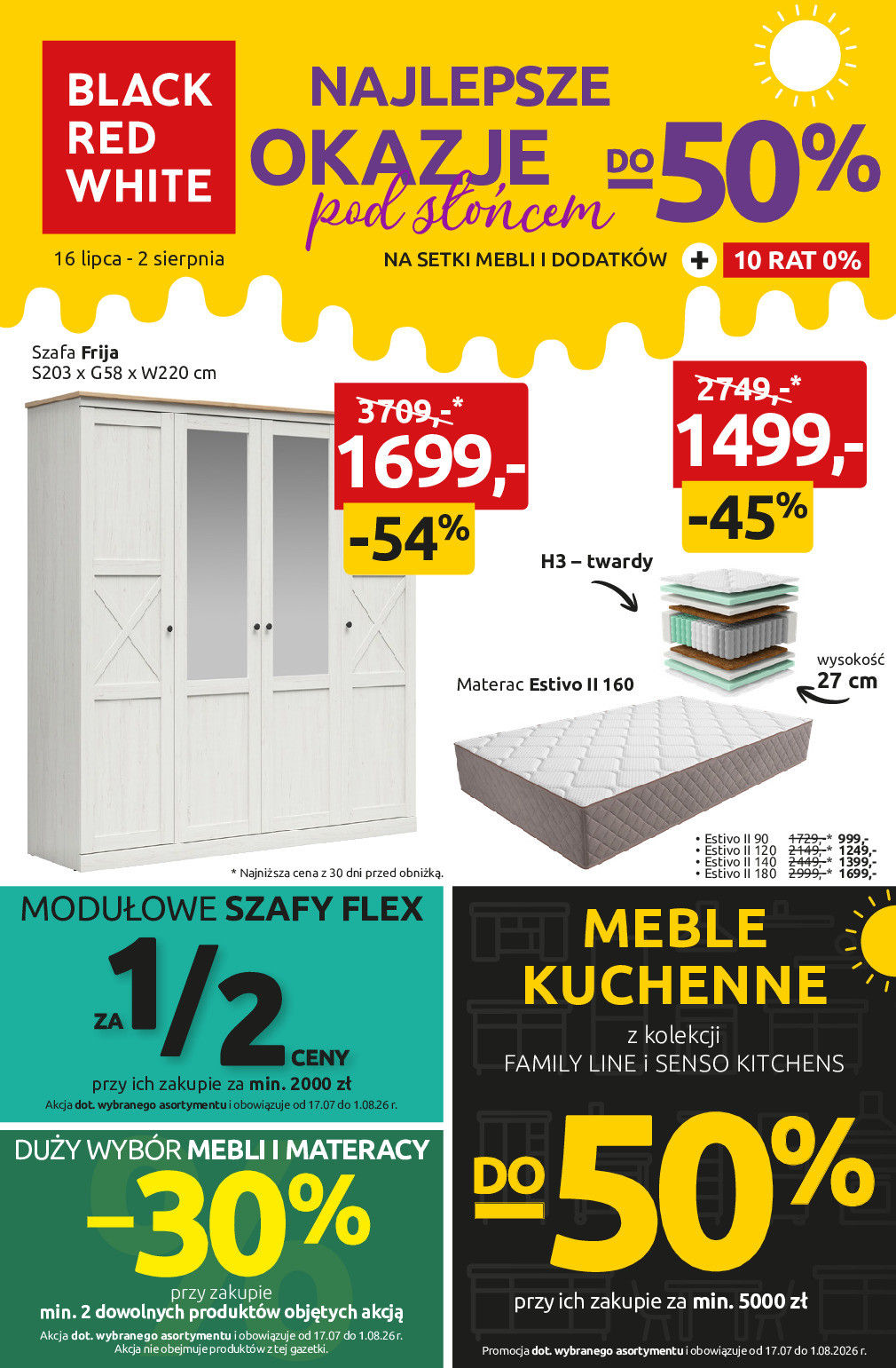 BRW Gazetki promocyjne Najlepsze okazje pod słońcem do -50% na setki mebli i dodatków