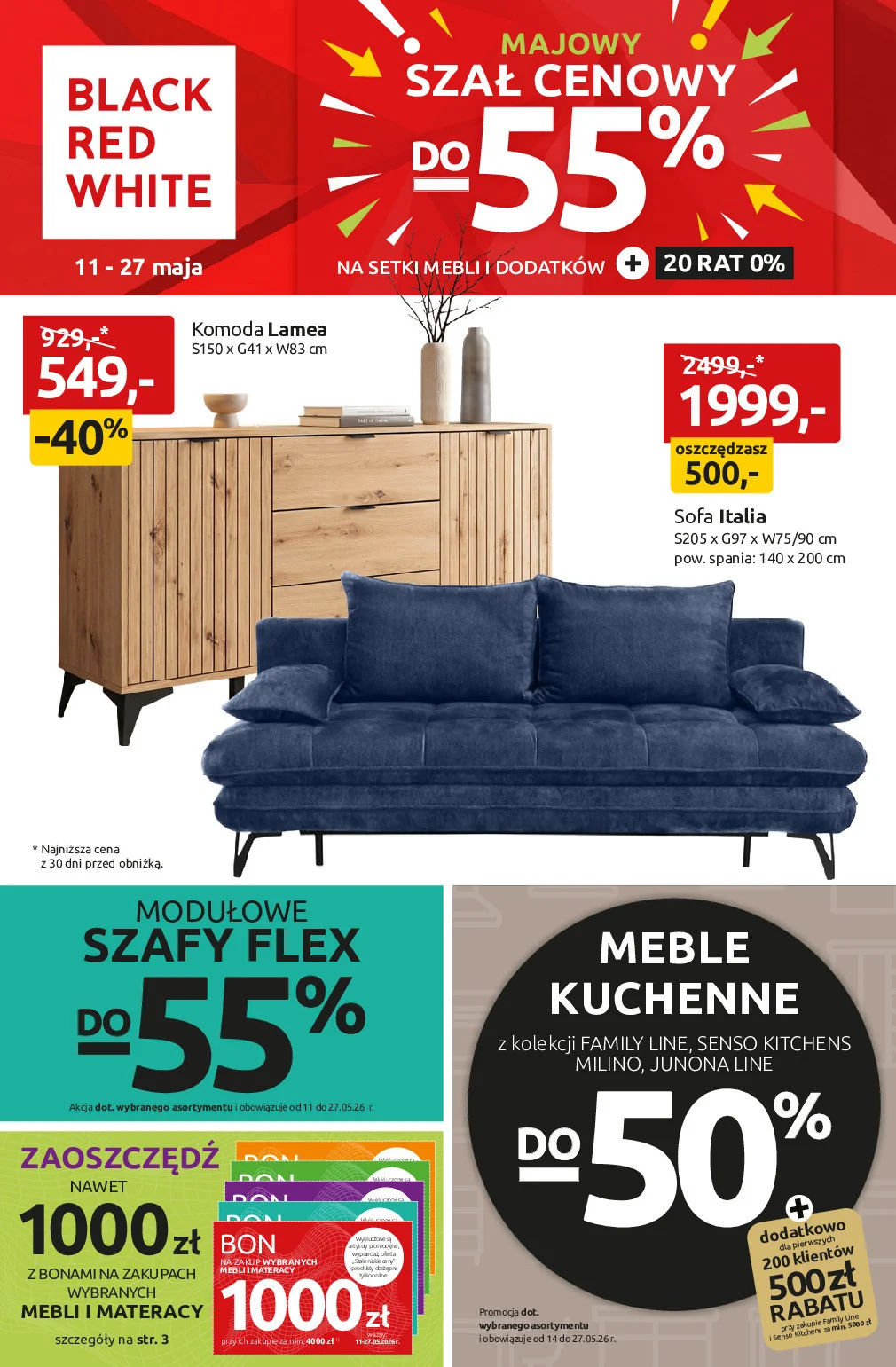 BRW Gazetki promocyjne Majowy szał cenowy do -55% na setki mebli i dodatków