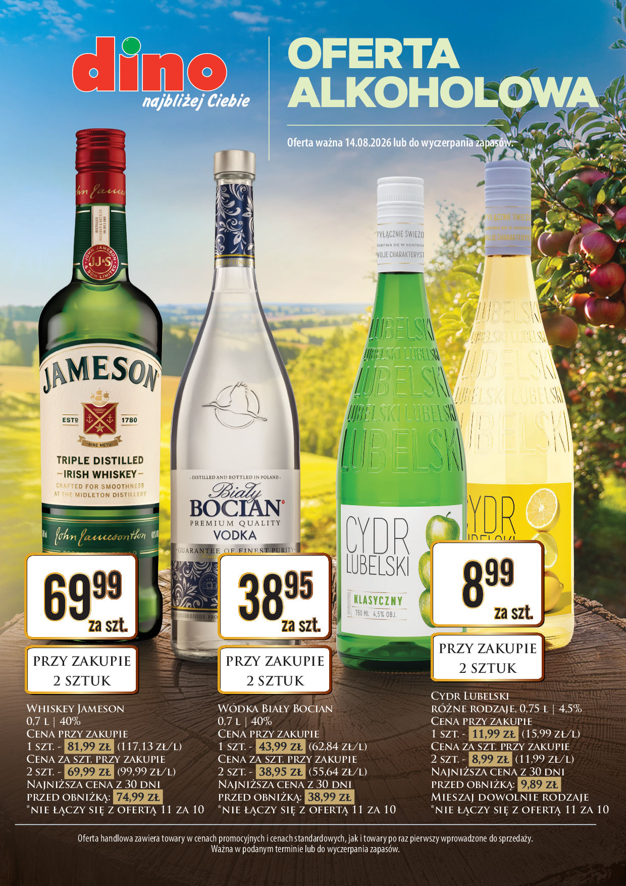 Oferta alkoholowa