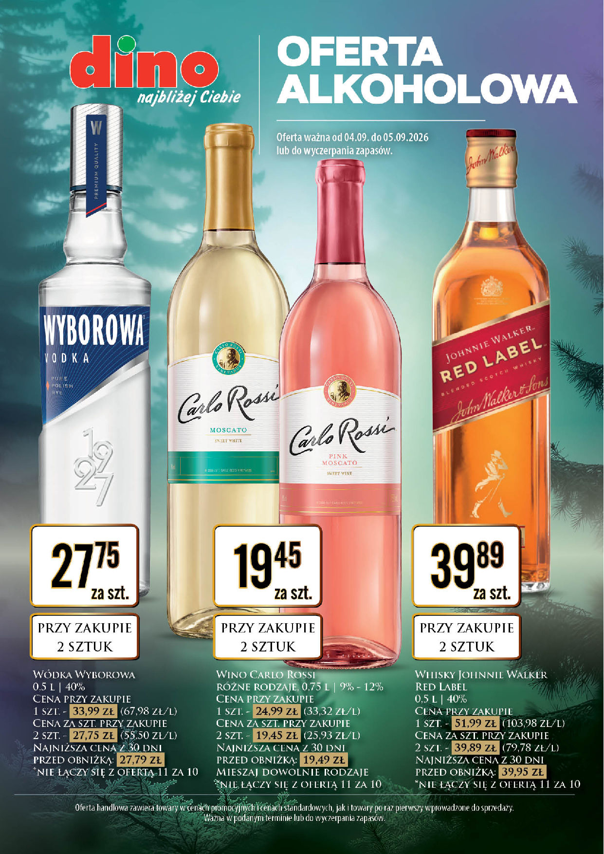 Oferta alkoholowa