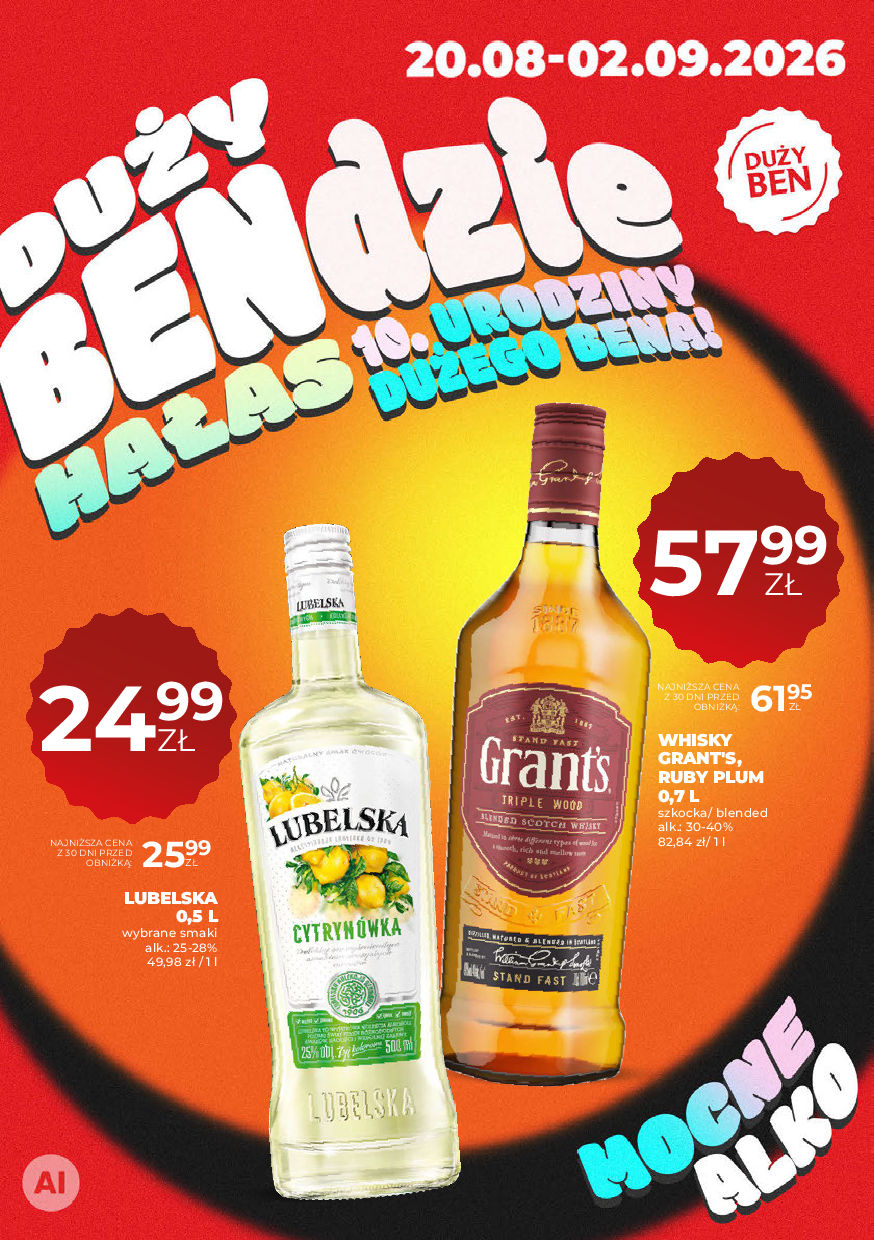 Mocne alkohole 20.08-02.09.2026