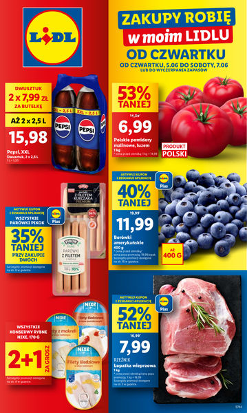 OFERTA WAŻNA OD 5.06 DO 7.06
