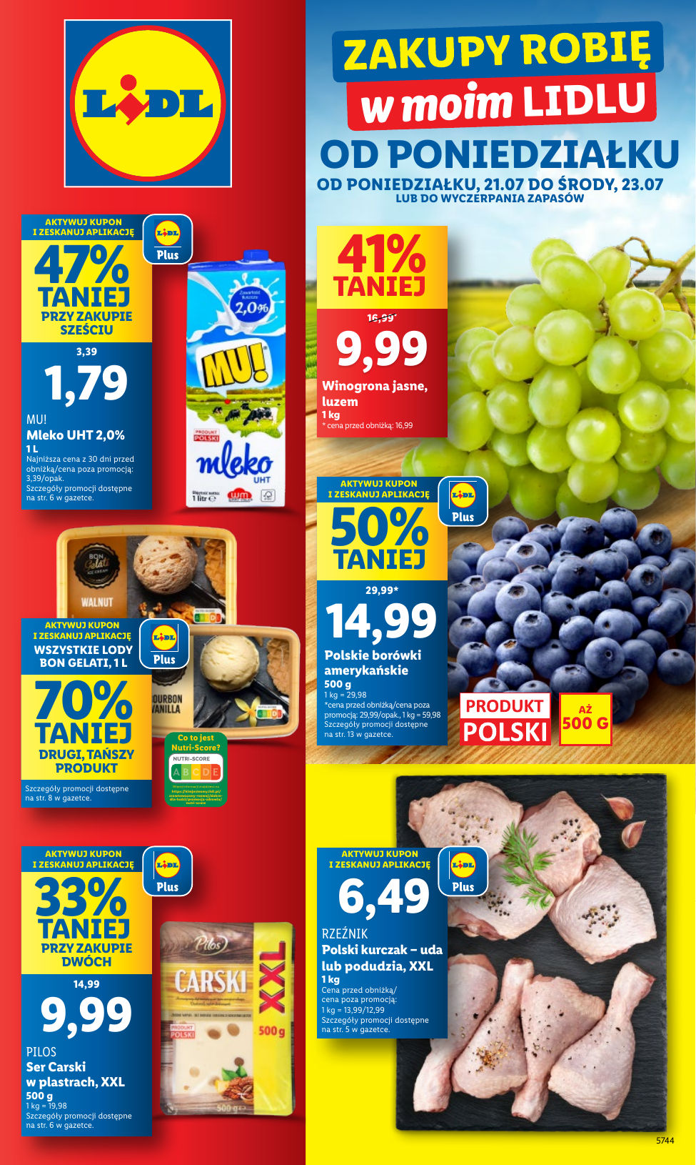 OFERTA WAŻNA OD 21.07 DO 23.07