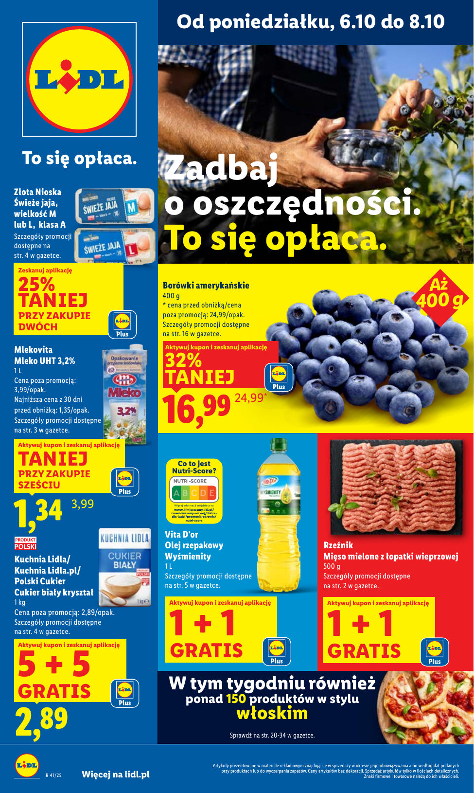 OFERTA WAŻNA OD 6.10 DO 8.10