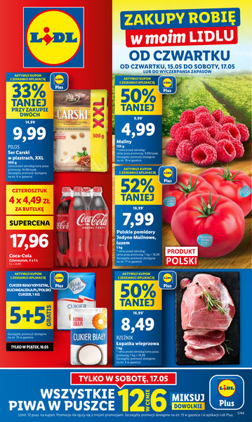 OFERTA WAŻNA OD 15.05 DO 17.05