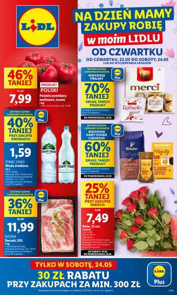 OFERTA WAŻNA OD 22.05 DO 24.05