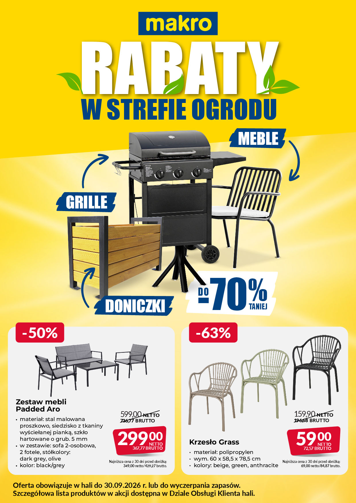 Ulotka wyprzedaż ogrodowa