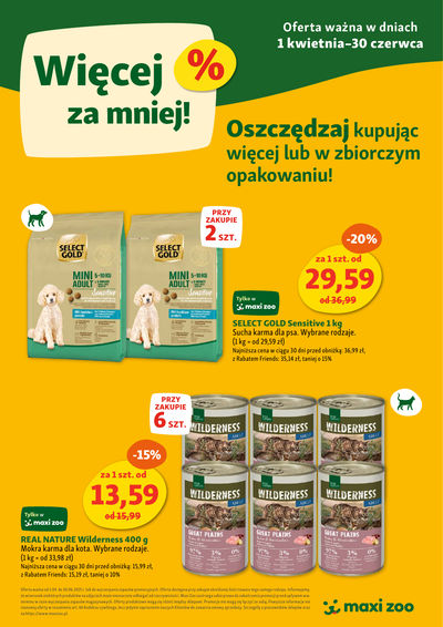 Promocje w sklepach stacjonarnych | MAXI ZOO