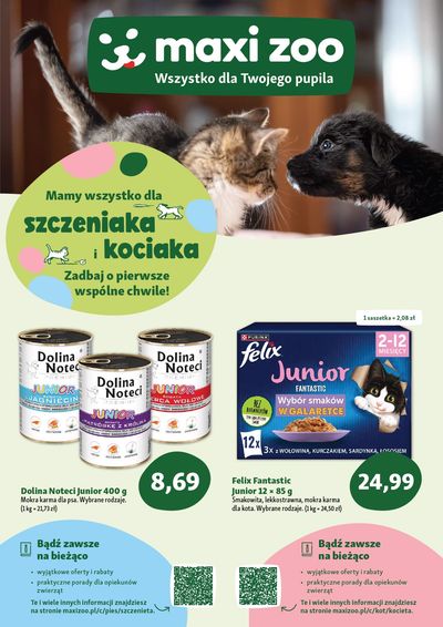 Szczeniaka i kociaka