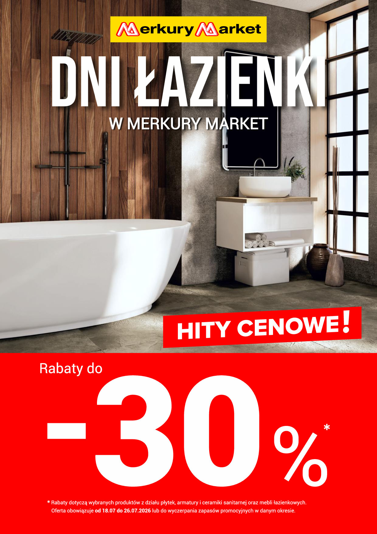 Dni łazienki w Merkury Market! 18.07-26.07.2026