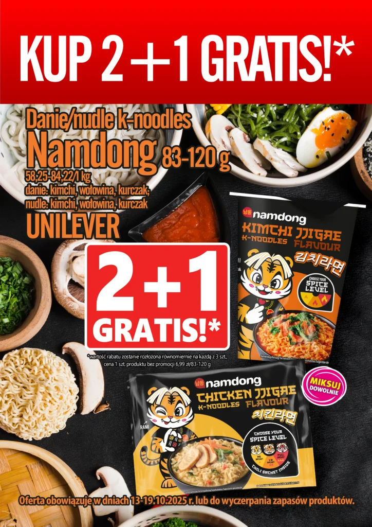 🍜13-19.10.2025 r. DANIE/NUDLE NAMDONG