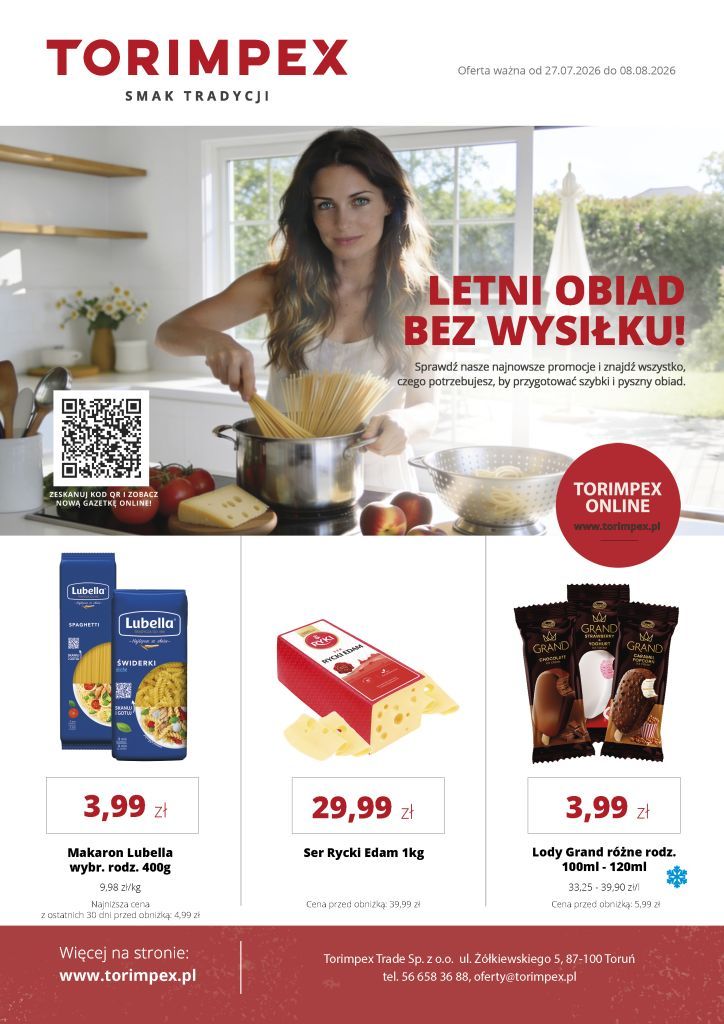 Gazetka promocyjna - produkty w promocji – Torimpex Toruń