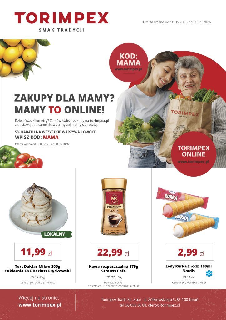Gazetka promocyjna - produkty w promocji – Torimpex Toruń