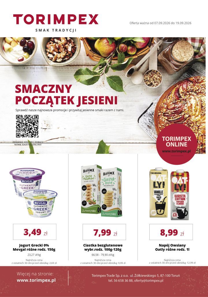Gazetka promocyjna - produkty w promocji – Torimpex Toruń